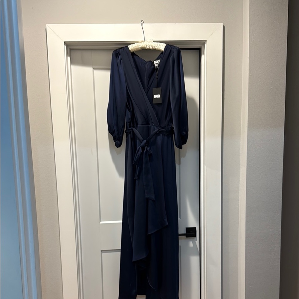 Navy Blue Women's Formal Dress by Donna Karan
